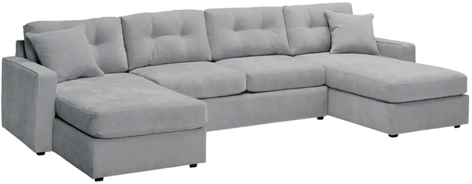 ModularOne Granite 3-Piece Sleeper Sofa with Dual Chaises