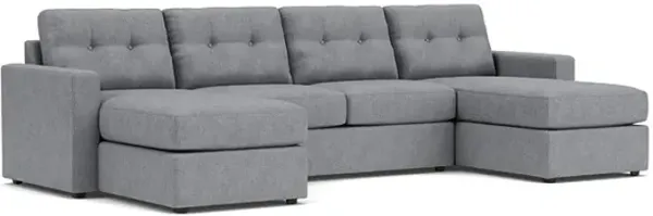 ModularOne Granite 3-Piece Sleeper Sofa with Dual Chaises
