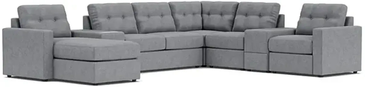 ModularOne Granite 7-Piece Sleeper Sectional with Left Arm Facing Chaise