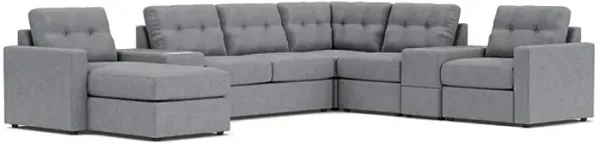 ModularOne Granite 7-Piece Sleeper Sectional with Left Arm Facing Chaise