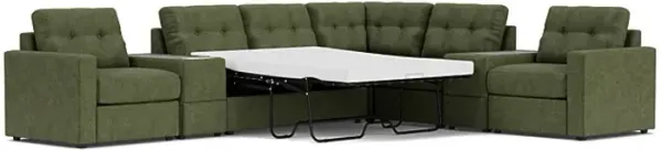 ModularOne Moss 7-Piece Sleeper Sectional with E-Console