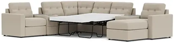 ModularOne Stone 7-Piece Sleeper Sectional with Right Arm Facing Chaise