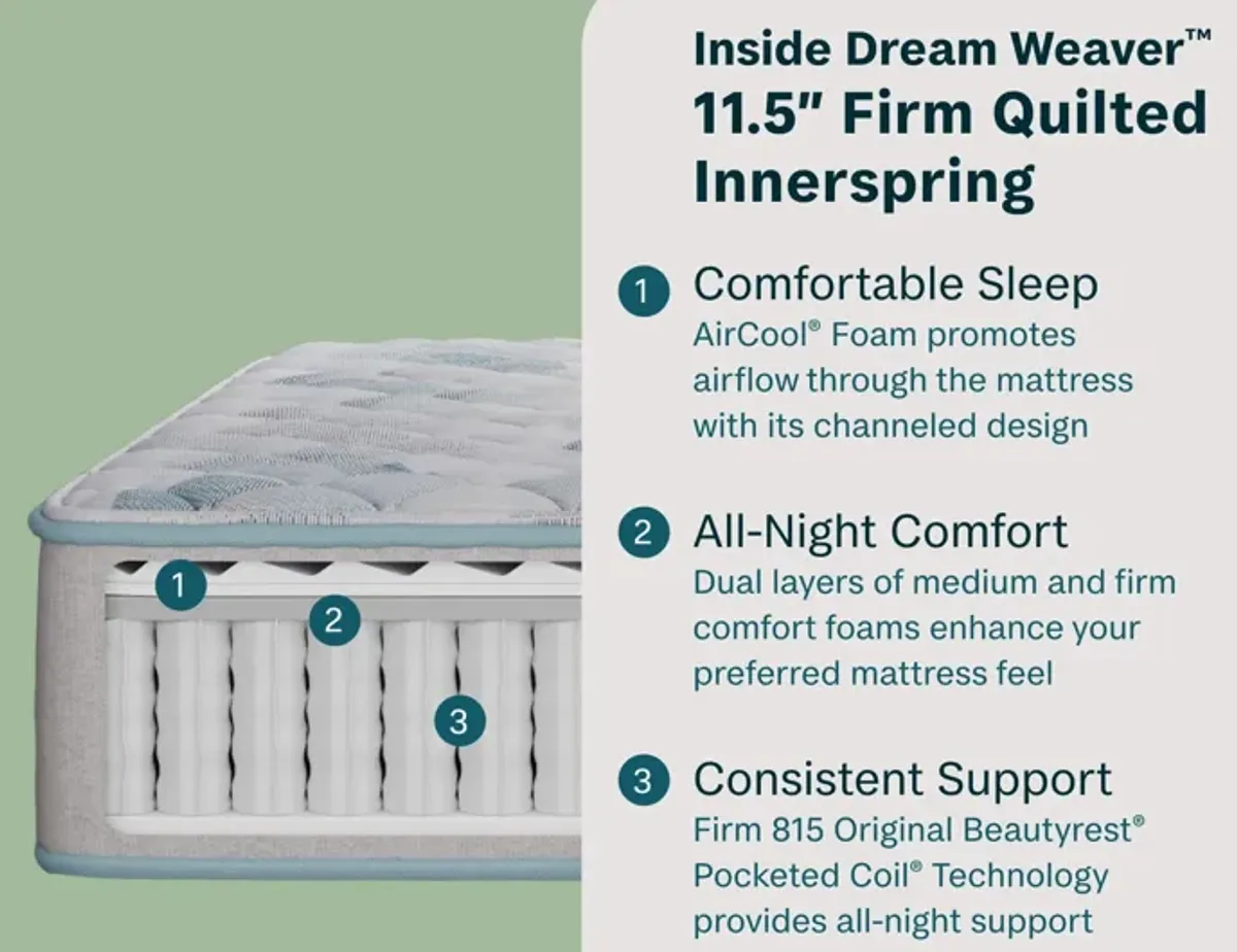 Beauty Sleep® Dream Weaver Firm Innerspring Twin 11.5" Mattress