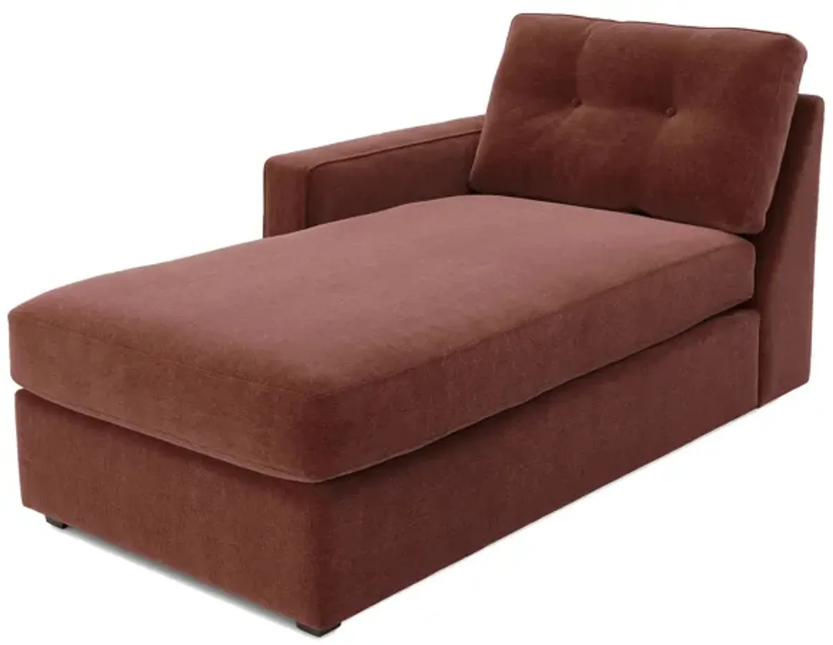 ModularOne Merlot Left Arm Arm Facing Chaise