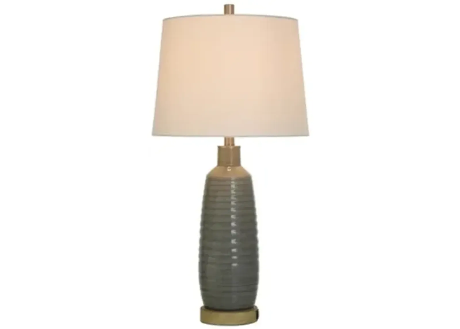 Gray Washed Table Lamp