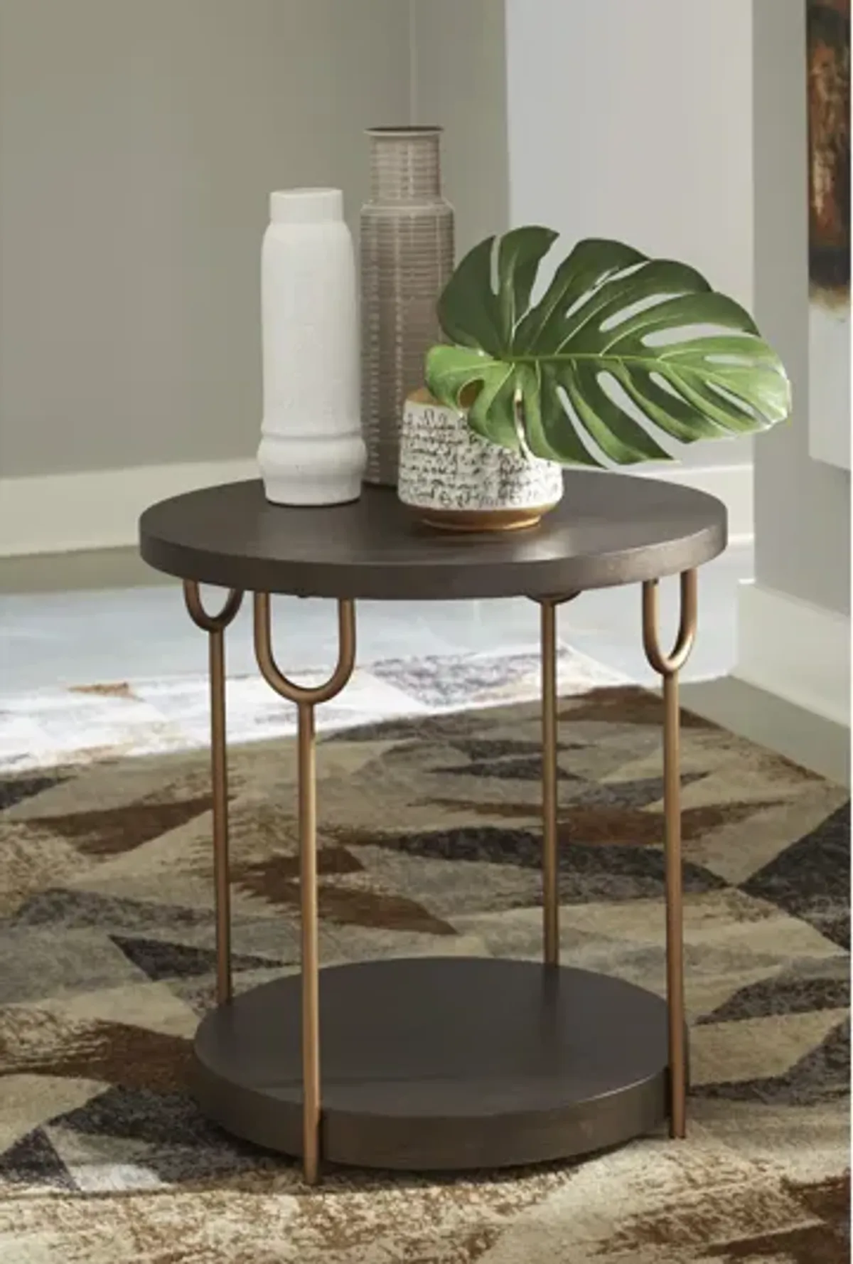 Brazburn Round End Table