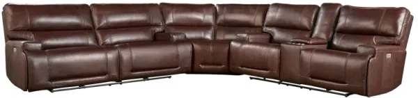 Graham Brown 3-Piece Leather Dual Power Reclining Sectional
