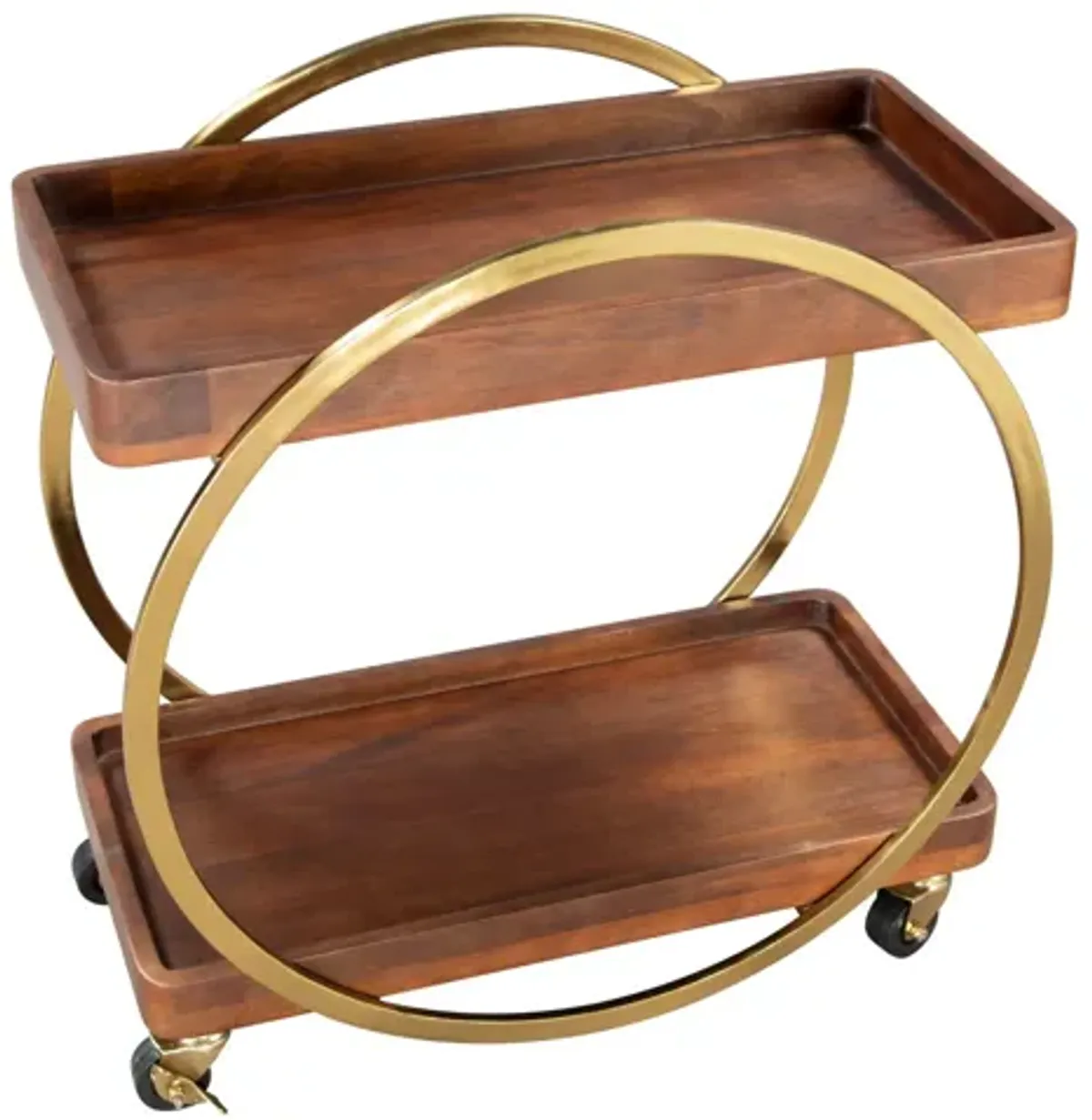 Arenas Bar Cart Brown