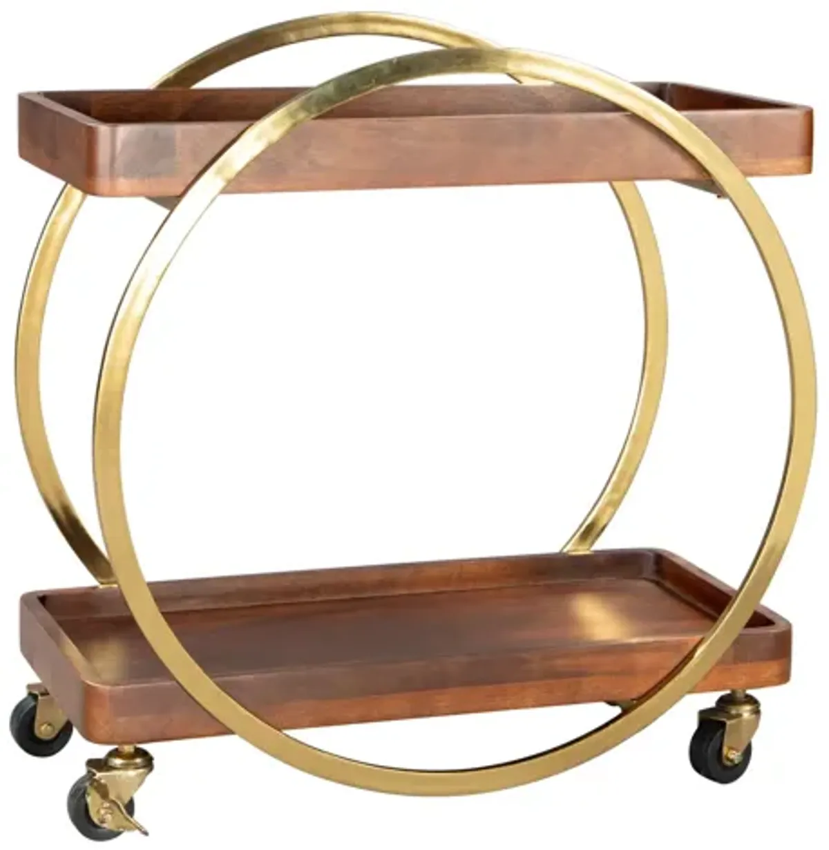 Arenas Bar Cart Brown