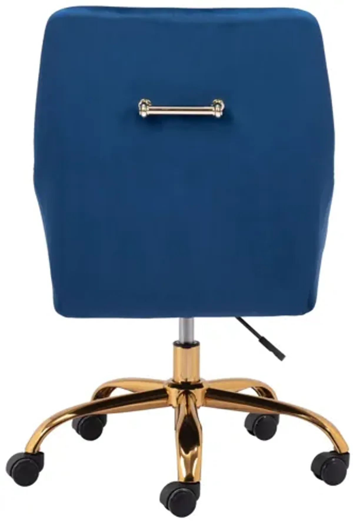 Madelaine Office Chair Navy Blue & Gold