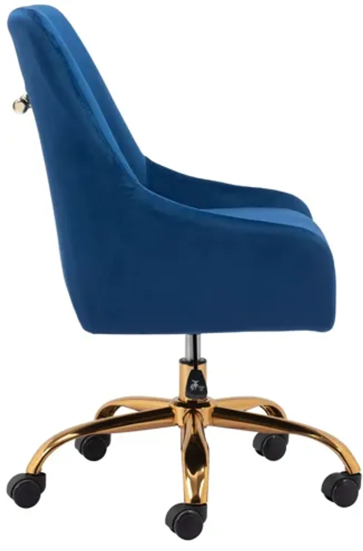 Madelaine Office Chair Navy Blue & Gold