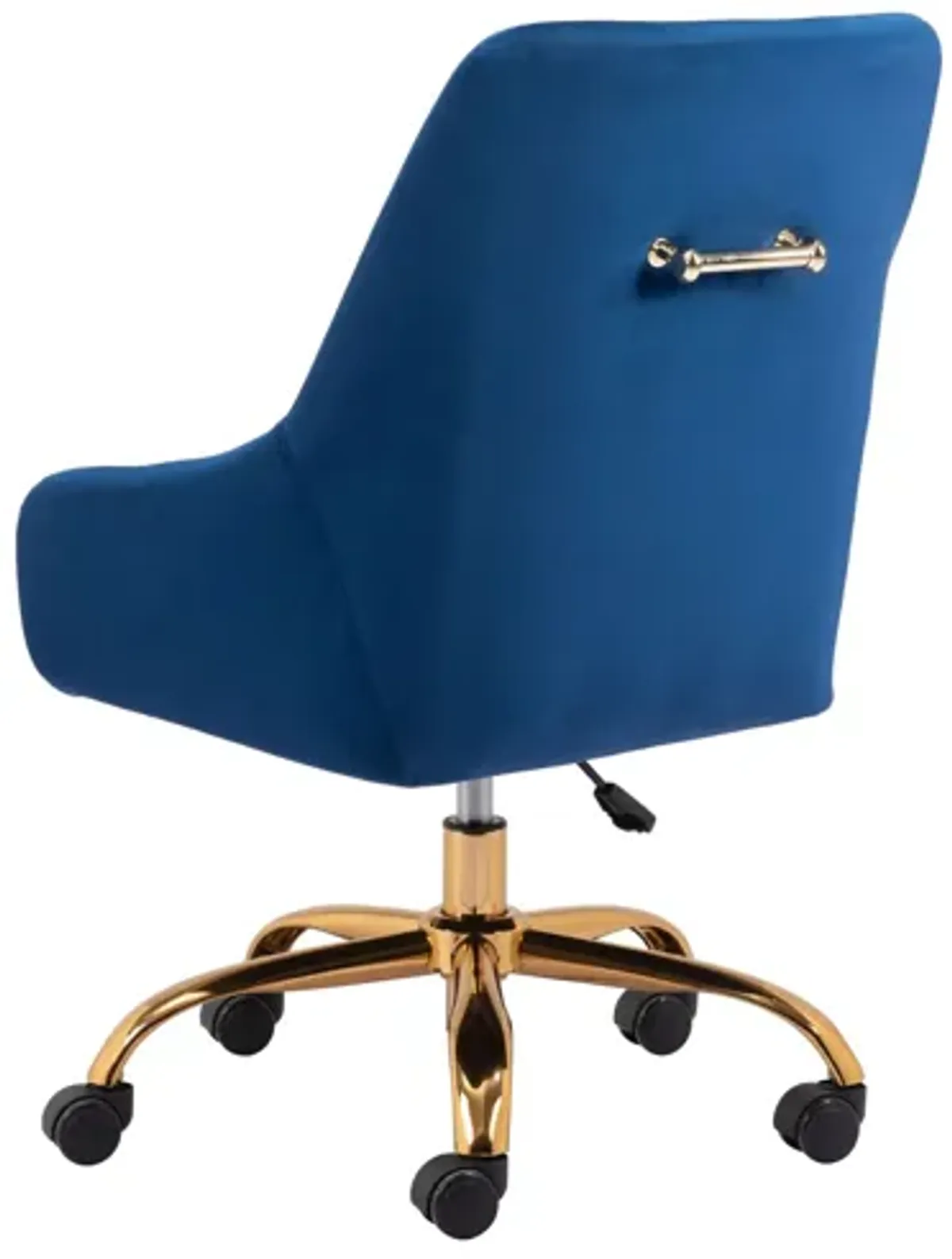 Madelaine Office Chair Navy Blue & Gold