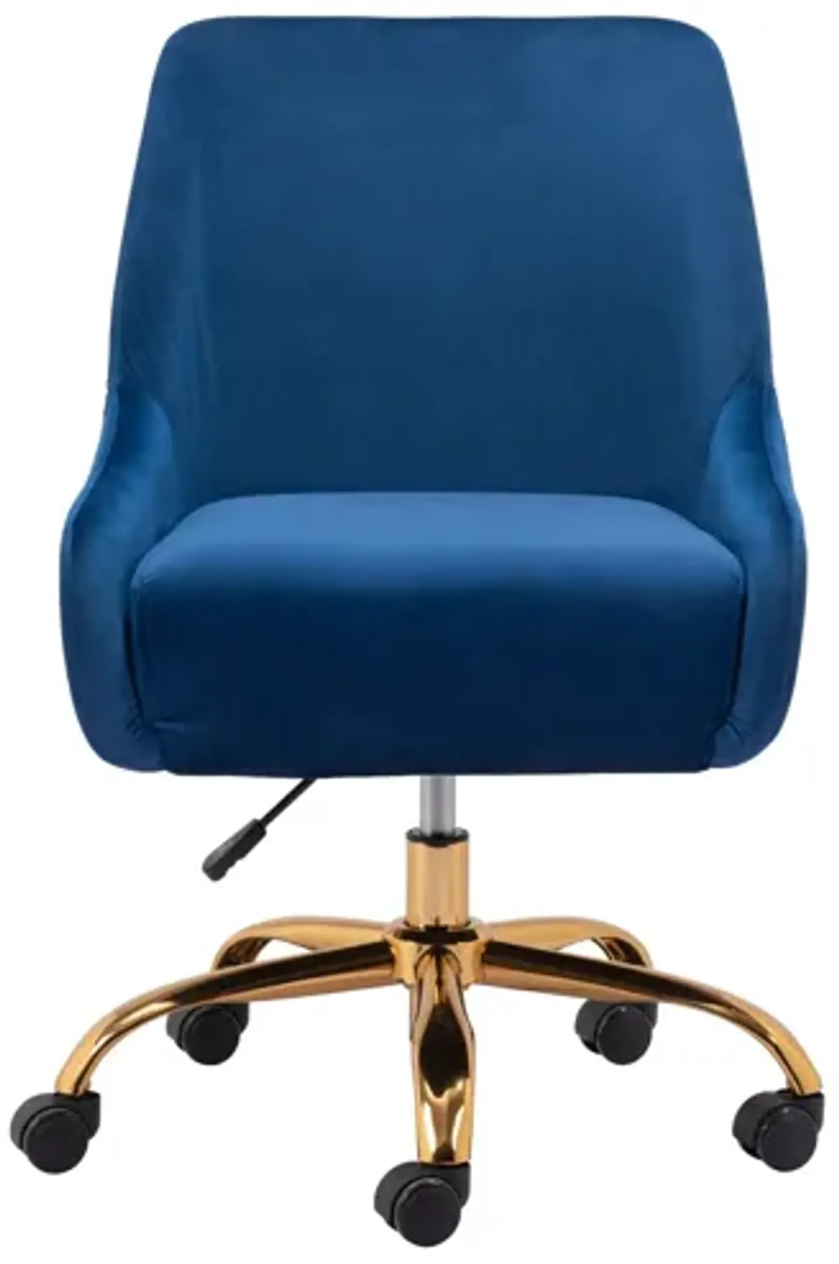 Madelaine Office Chair Navy Blue & Gold