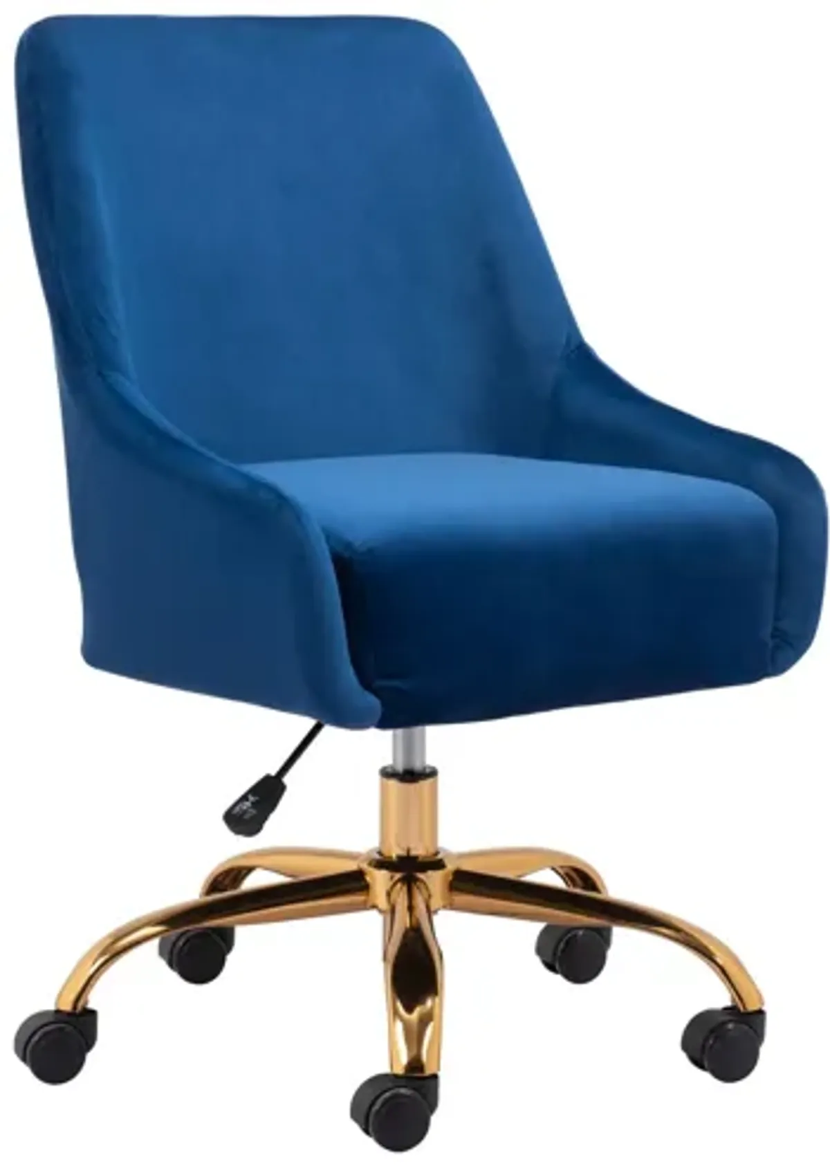 Madelaine Office Chair Navy Blue & Gold