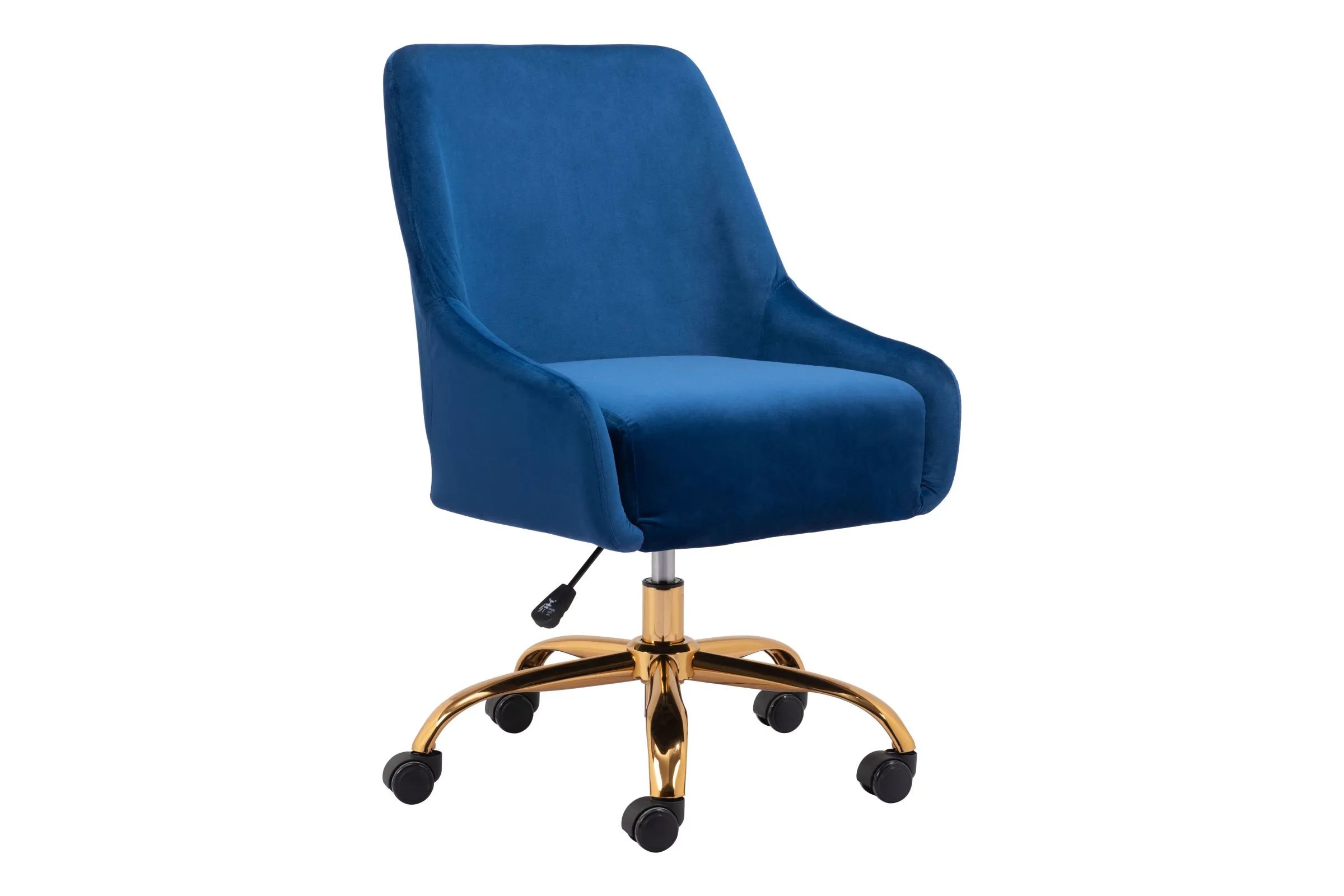 Madelaine Office Chair Navy Blue & Gold