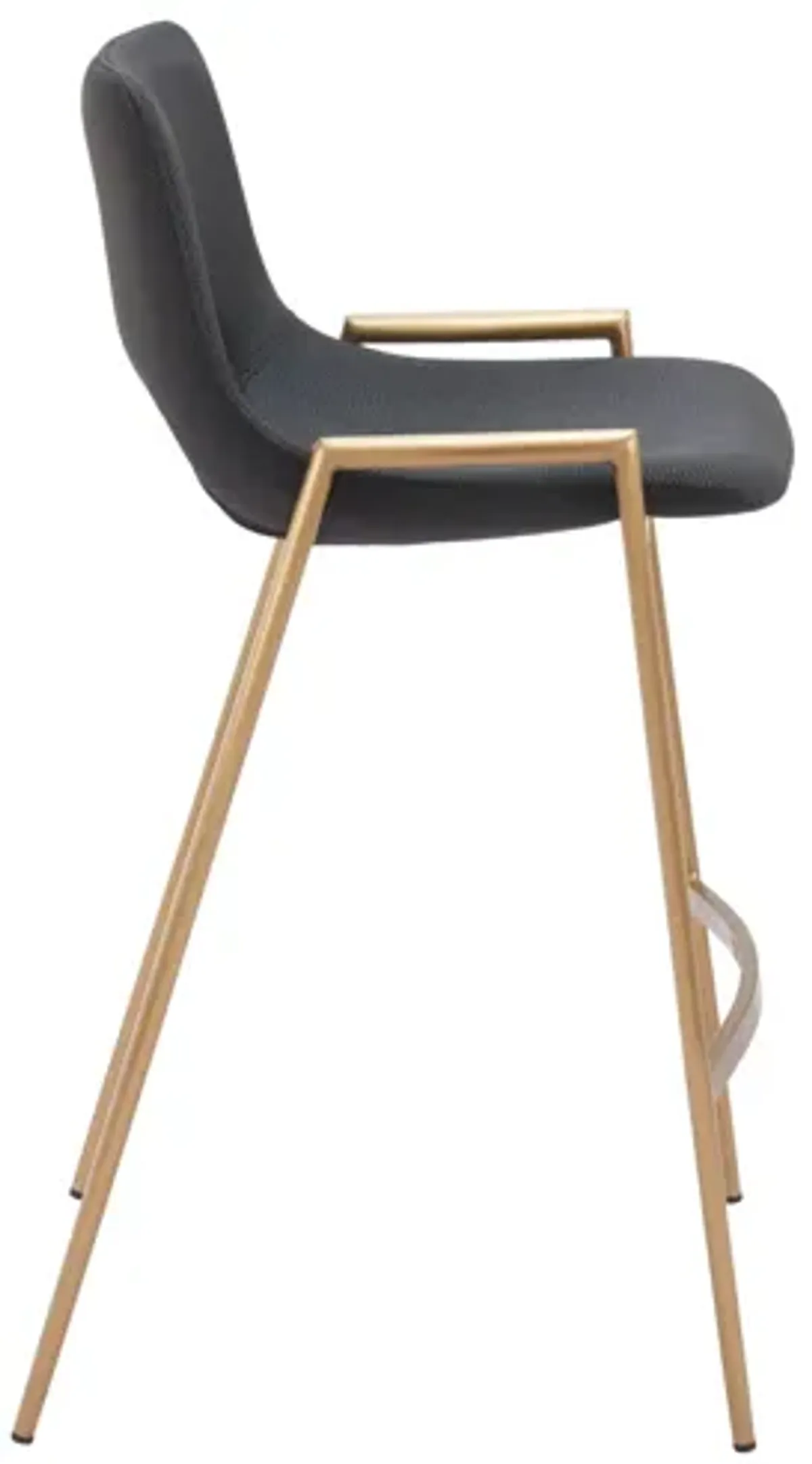 Desi Counter Stool (Set of 2) Black & Gold