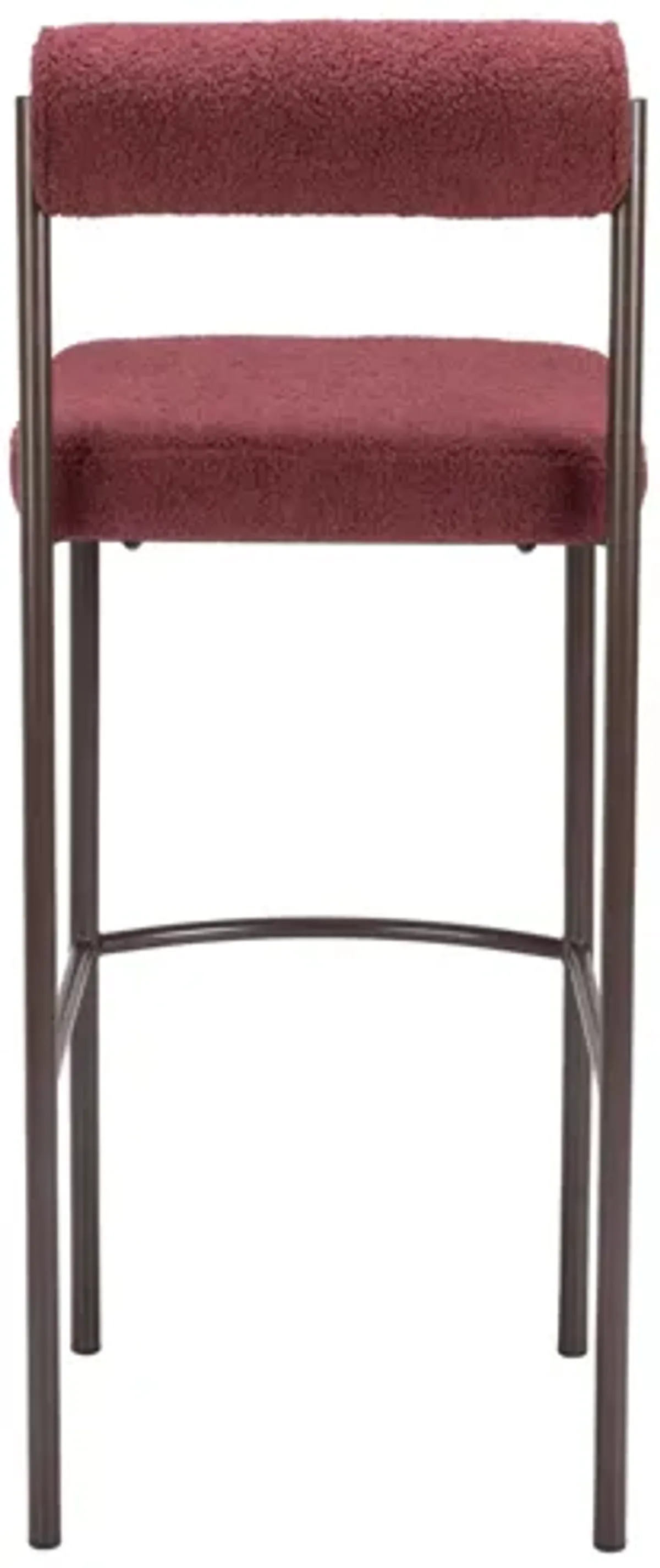 Livorno Barstool (Set of 2) Red & Bronze