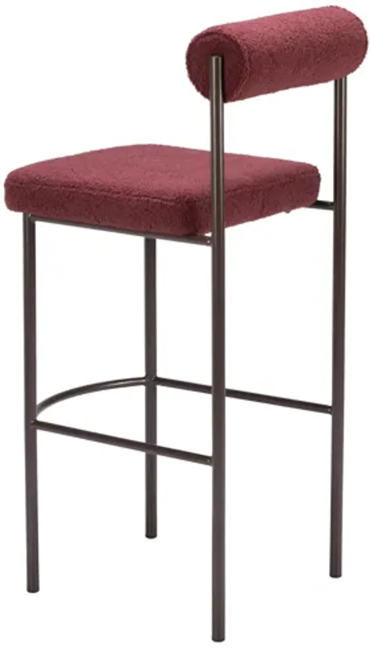 Livorno Barstool (Set of 2) Red & Bronze