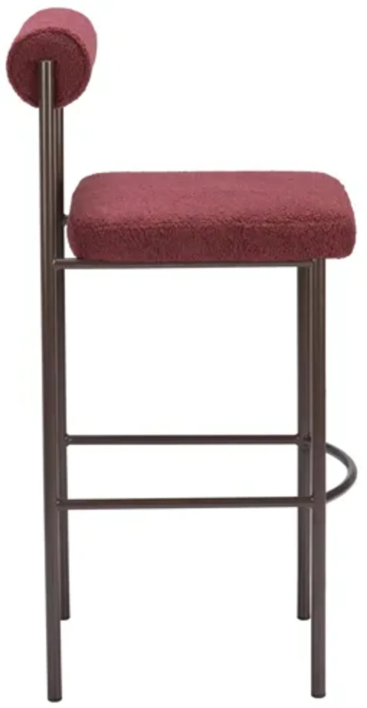 Livorno Barstool (Set of 2) Red & Bronze