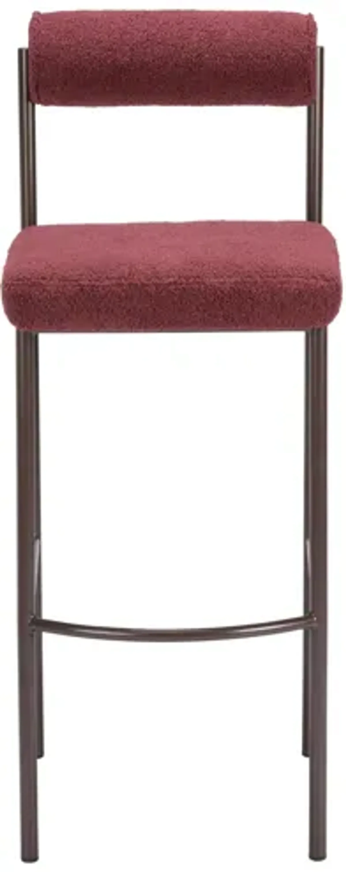 Livorno Barstool (Set of 2) Red & Bronze