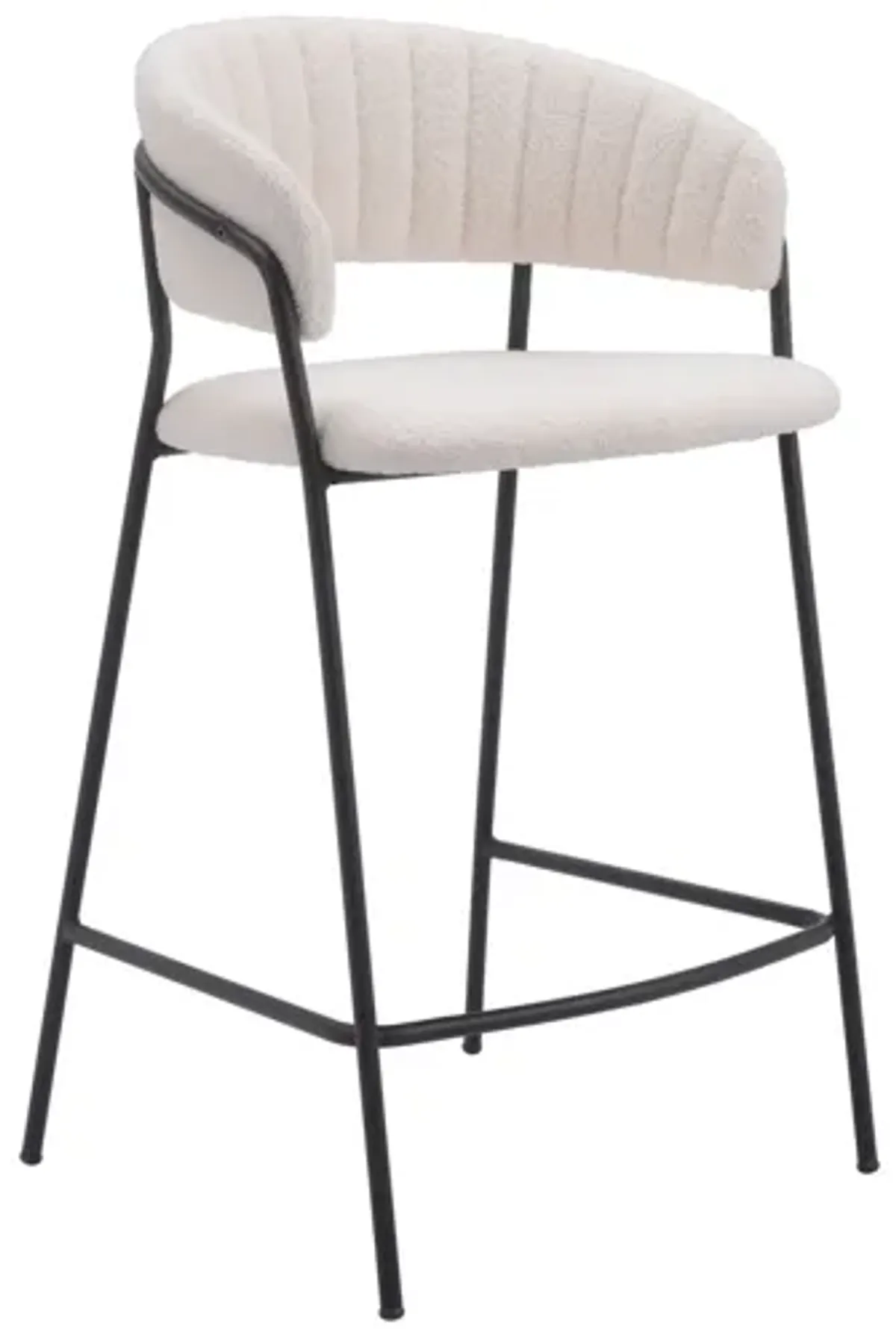 Josephine Counter Stool (Set of 2) Cream