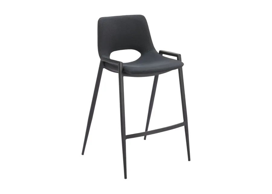 Desi Counter Stool (Set of 2) Black