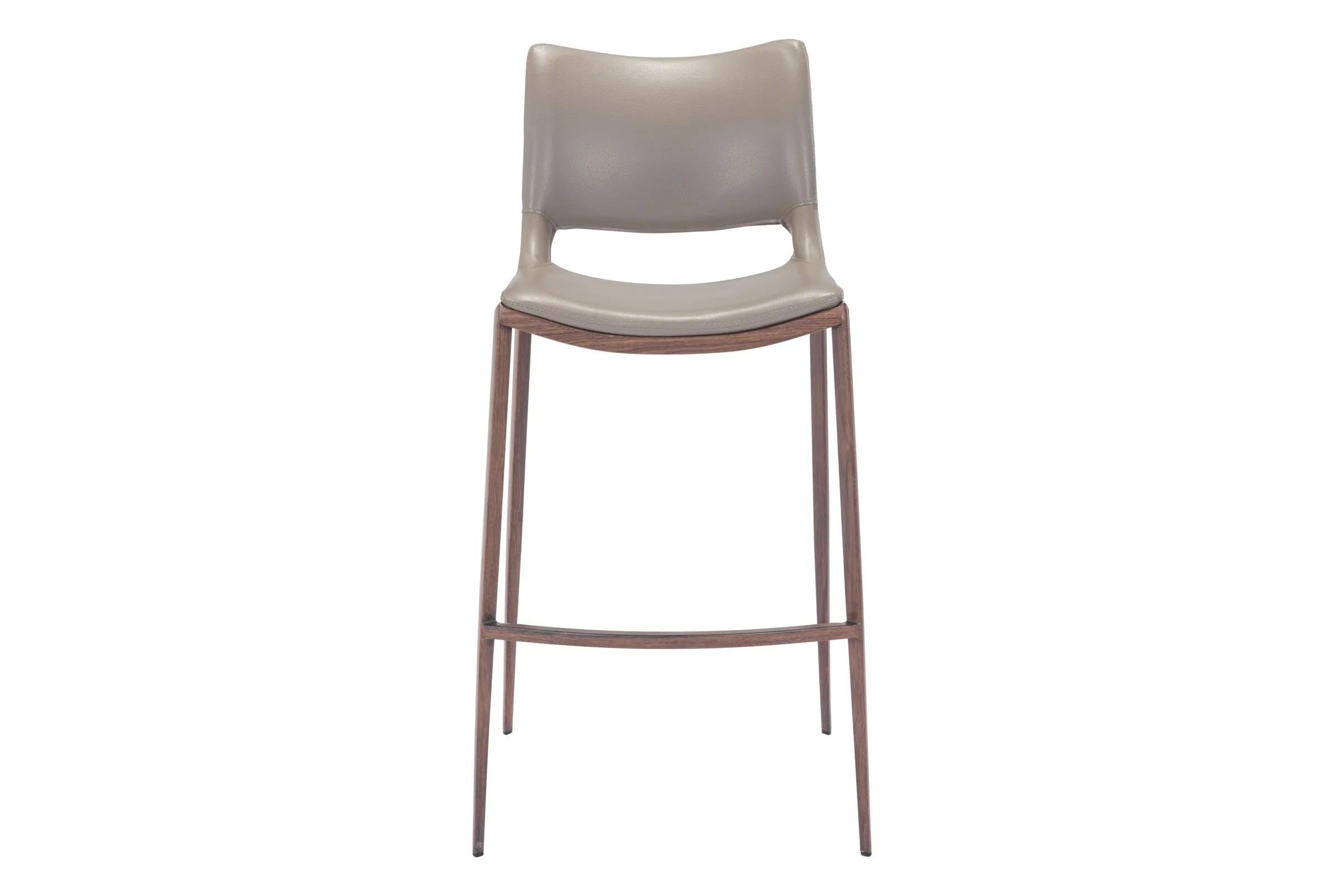 Ace Barstool (Set of 2) Brown & Walnut