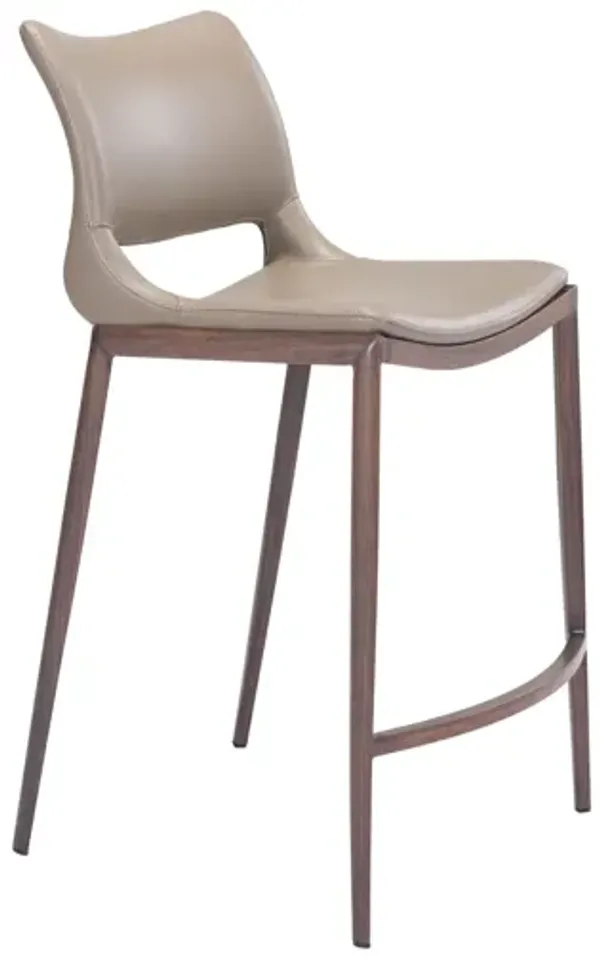 Ace Counter Stool (Set of 2) Brown & Walnut