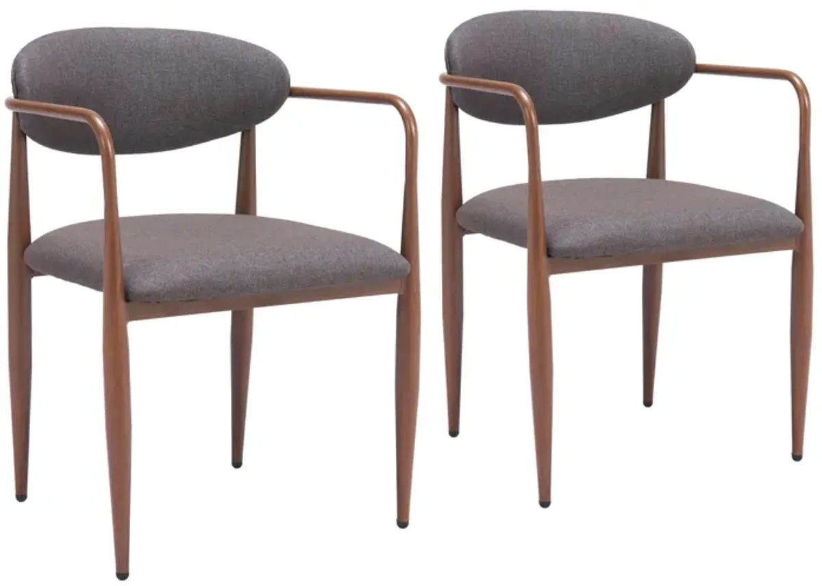 Zens Dining Chair (Set of 2) Truffle Gray