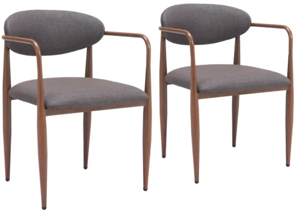 Zens Dining Chair (Set of 2) Truffle Gray