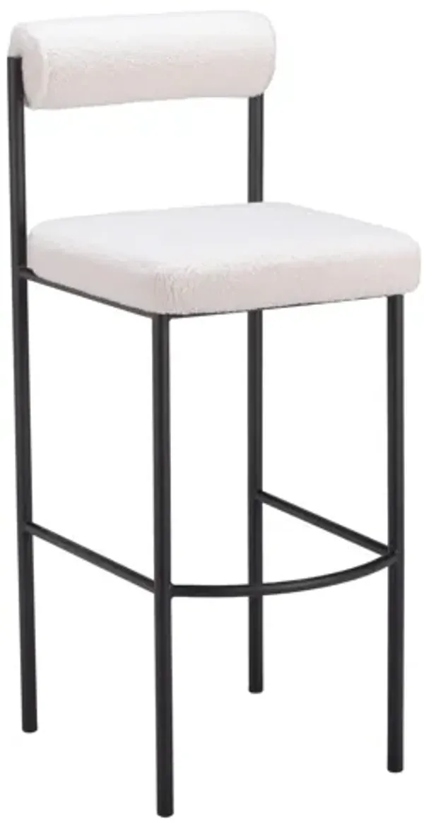 Livorno Barstool (Set of 2) Ivory