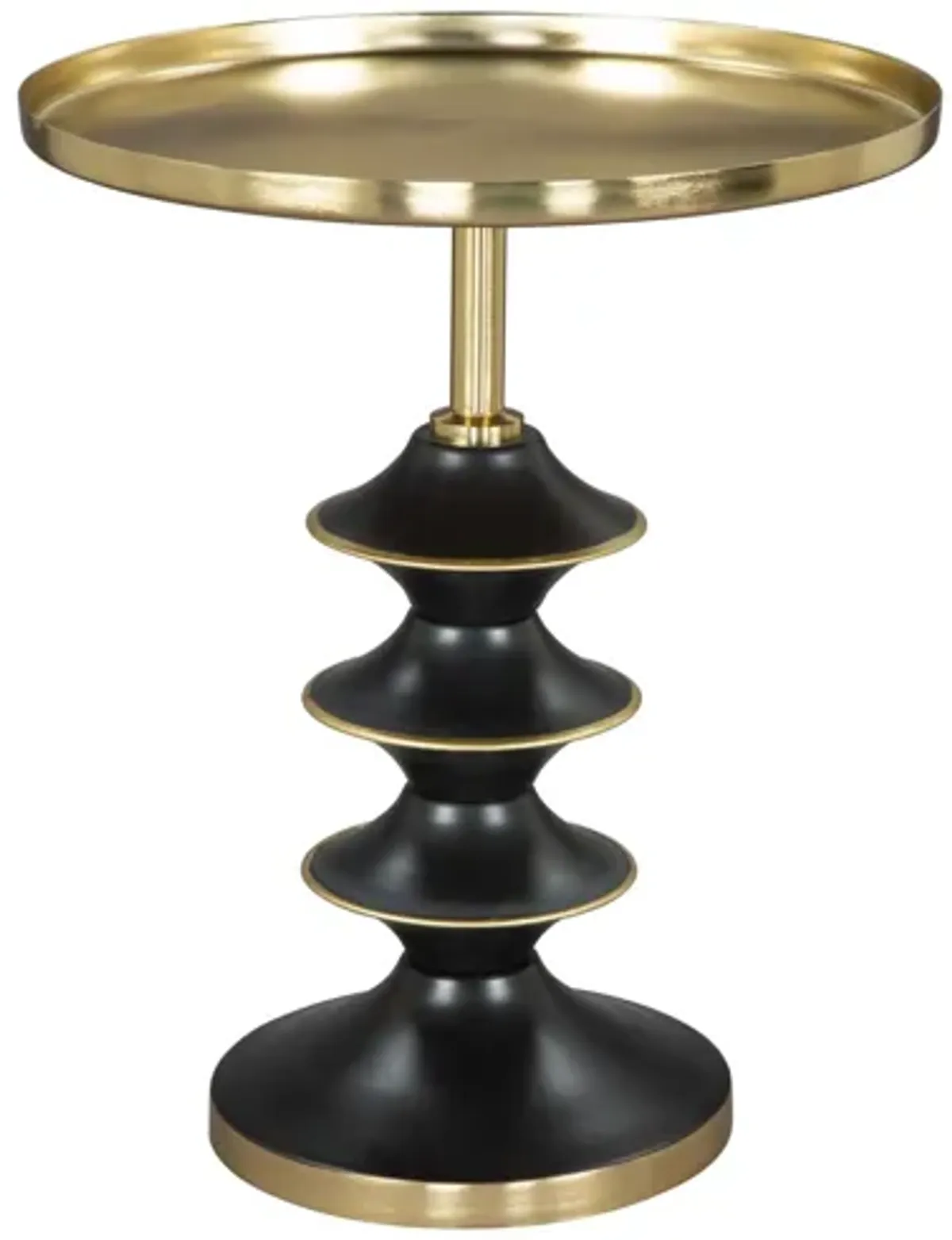 Donahue Side Table Gold & Black