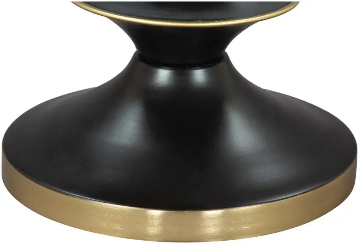 Donahue Side Table Gold & Black