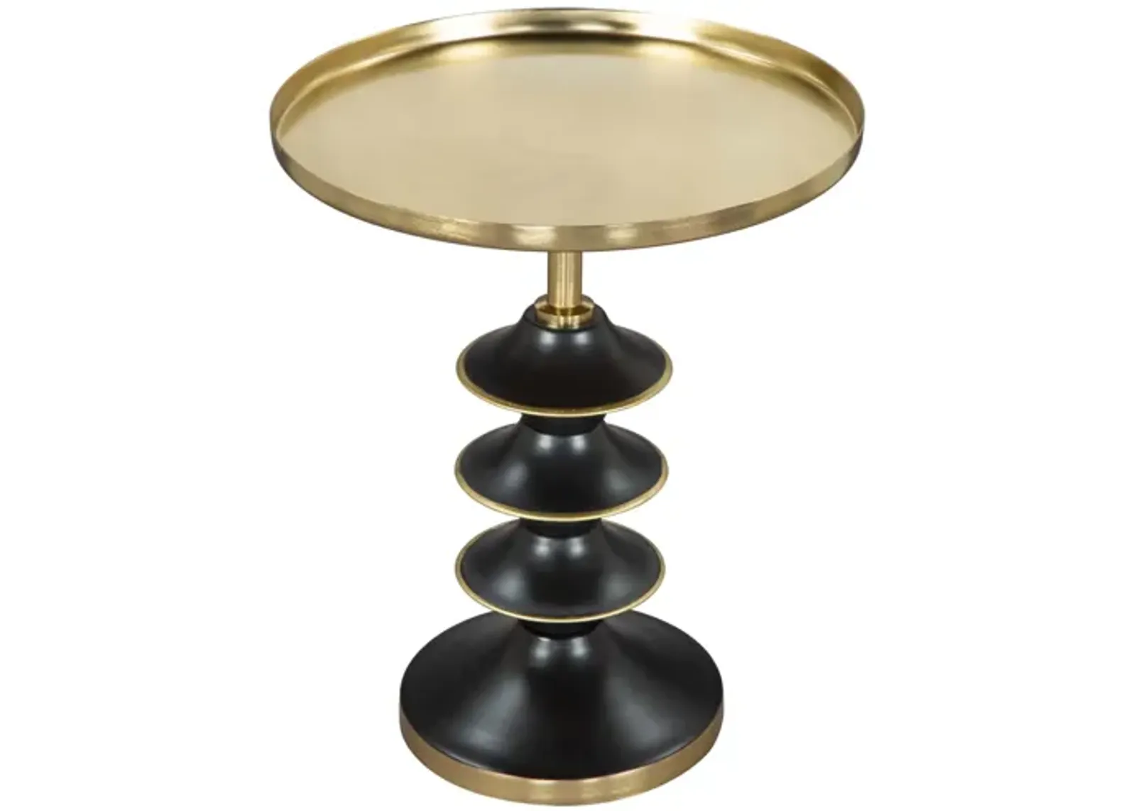 Donahue Side Table Gold & Black