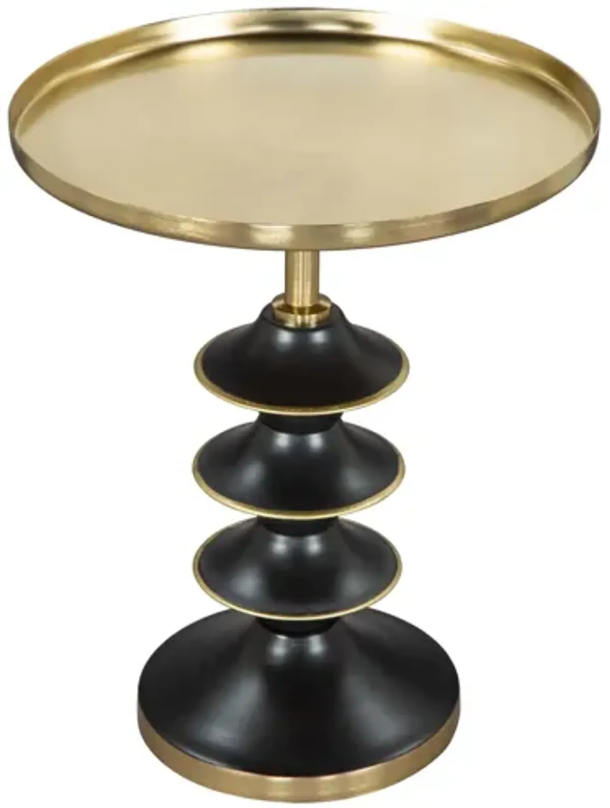 Donahue Side Table Gold & Black