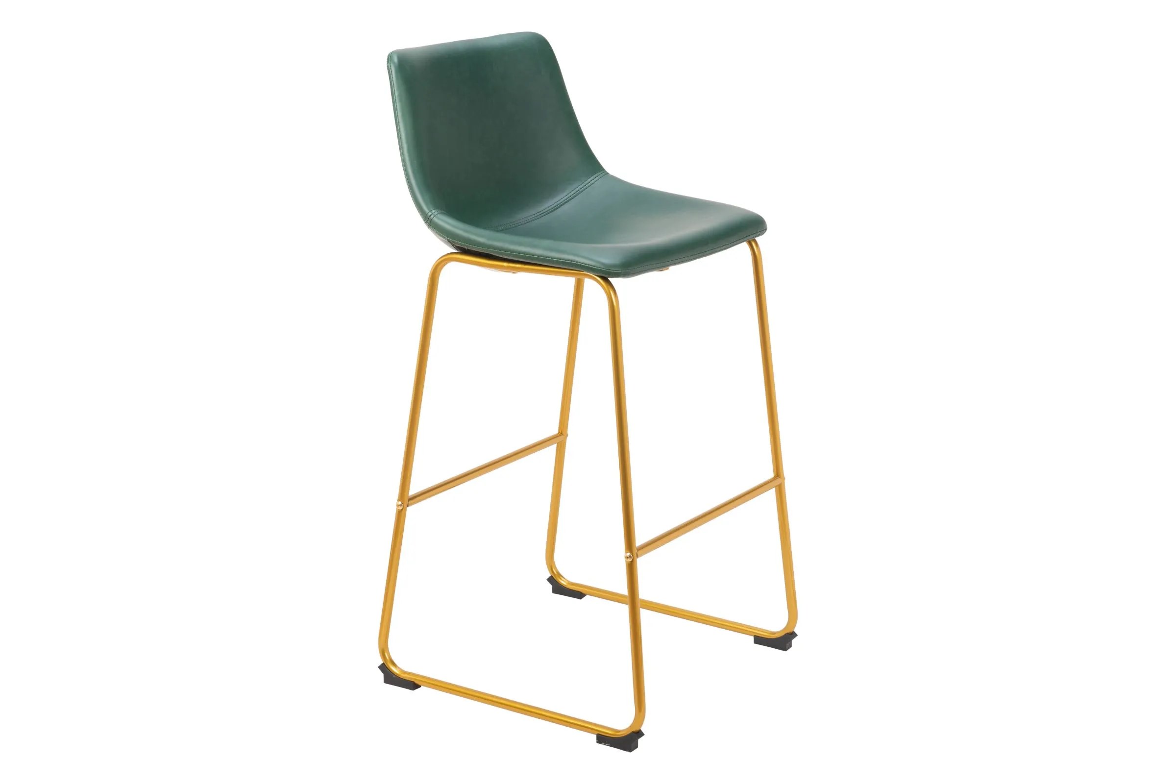 Augusta Barstool (Set of 2) Green & Gold