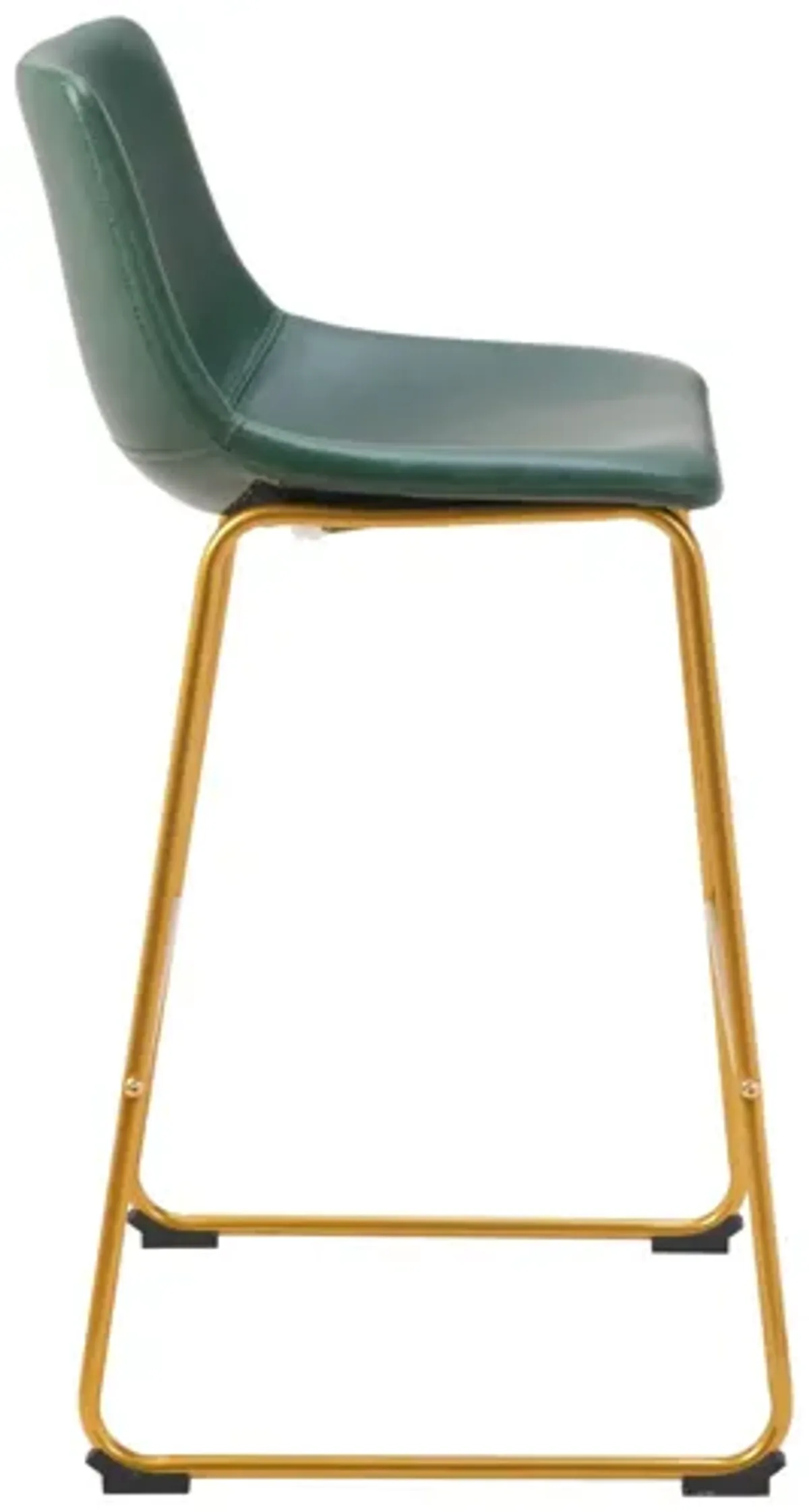 Augusta Barstool (Set of 2) Green & Gold