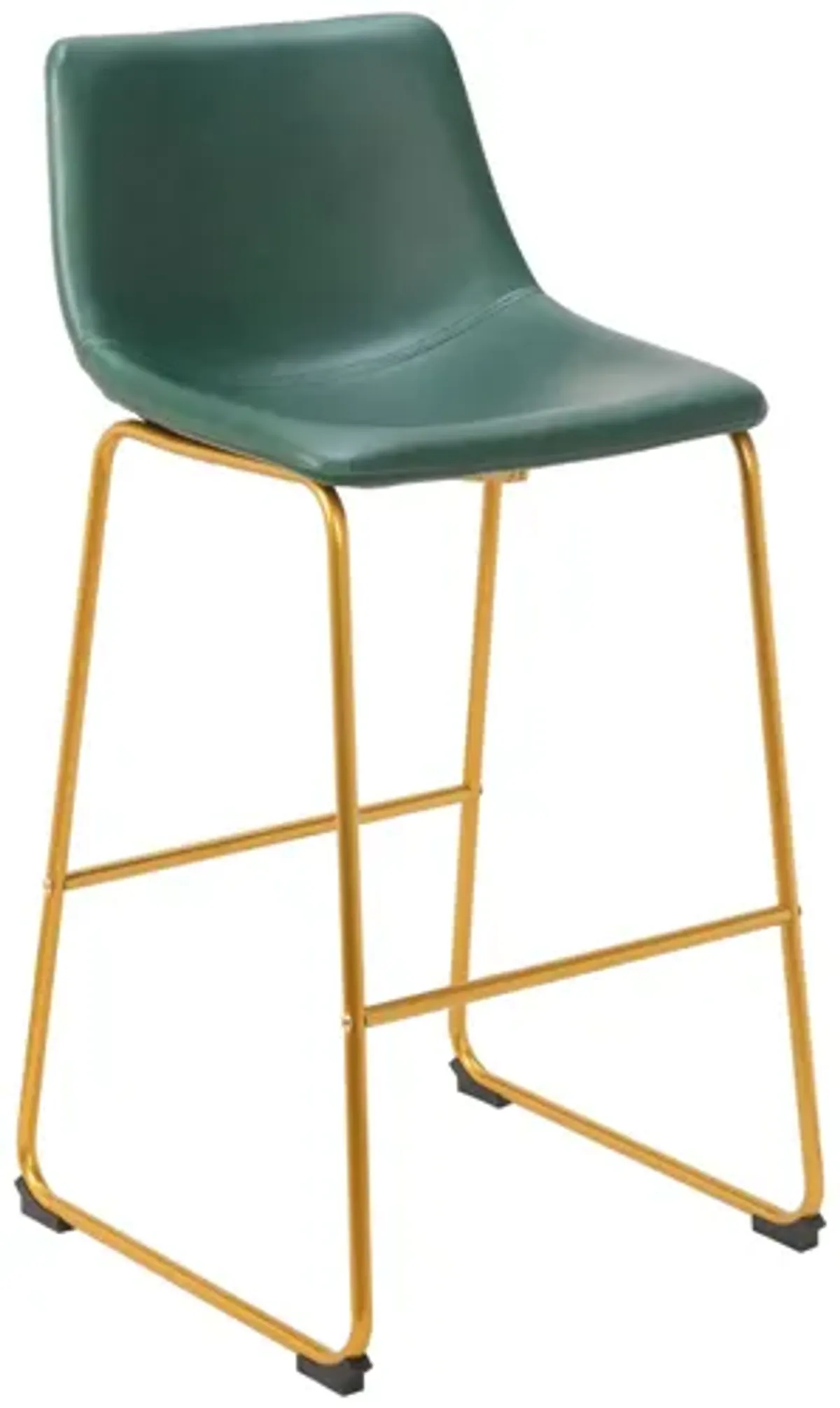 Augusta Barstool (Set of 2) Green & Gold