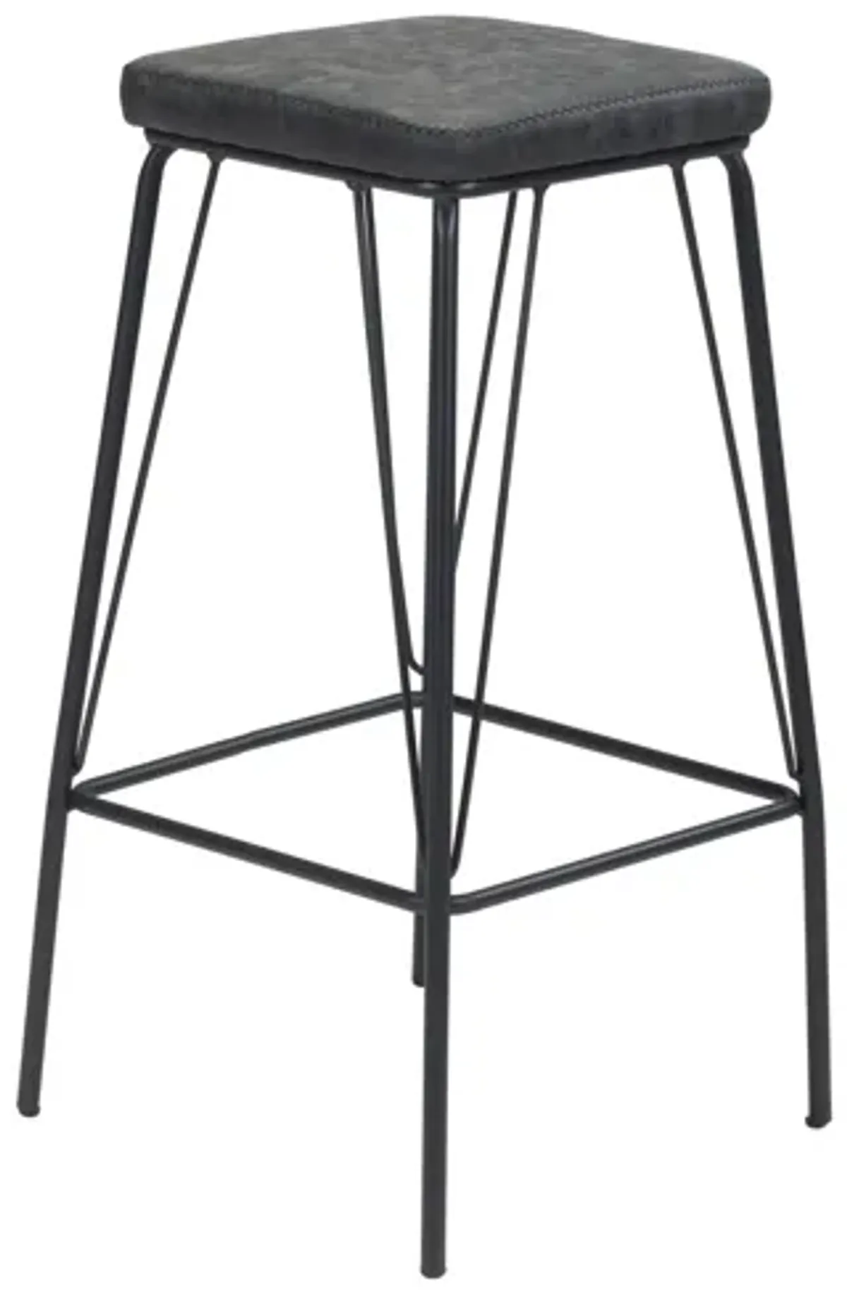 Samuel Barstool (Set of 2) Vintage Black