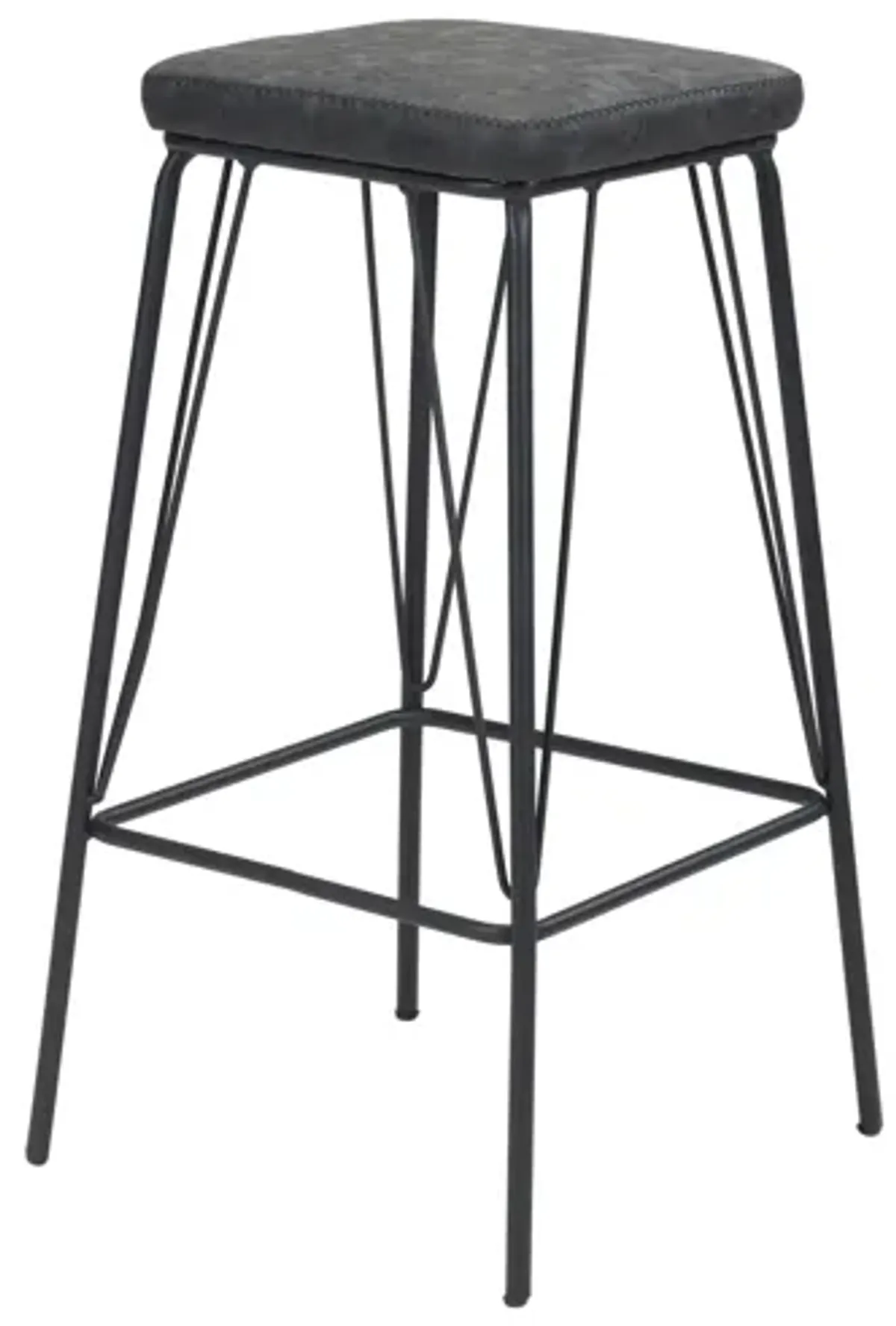 Samuel Barstool (Set of 2) Vintage Black