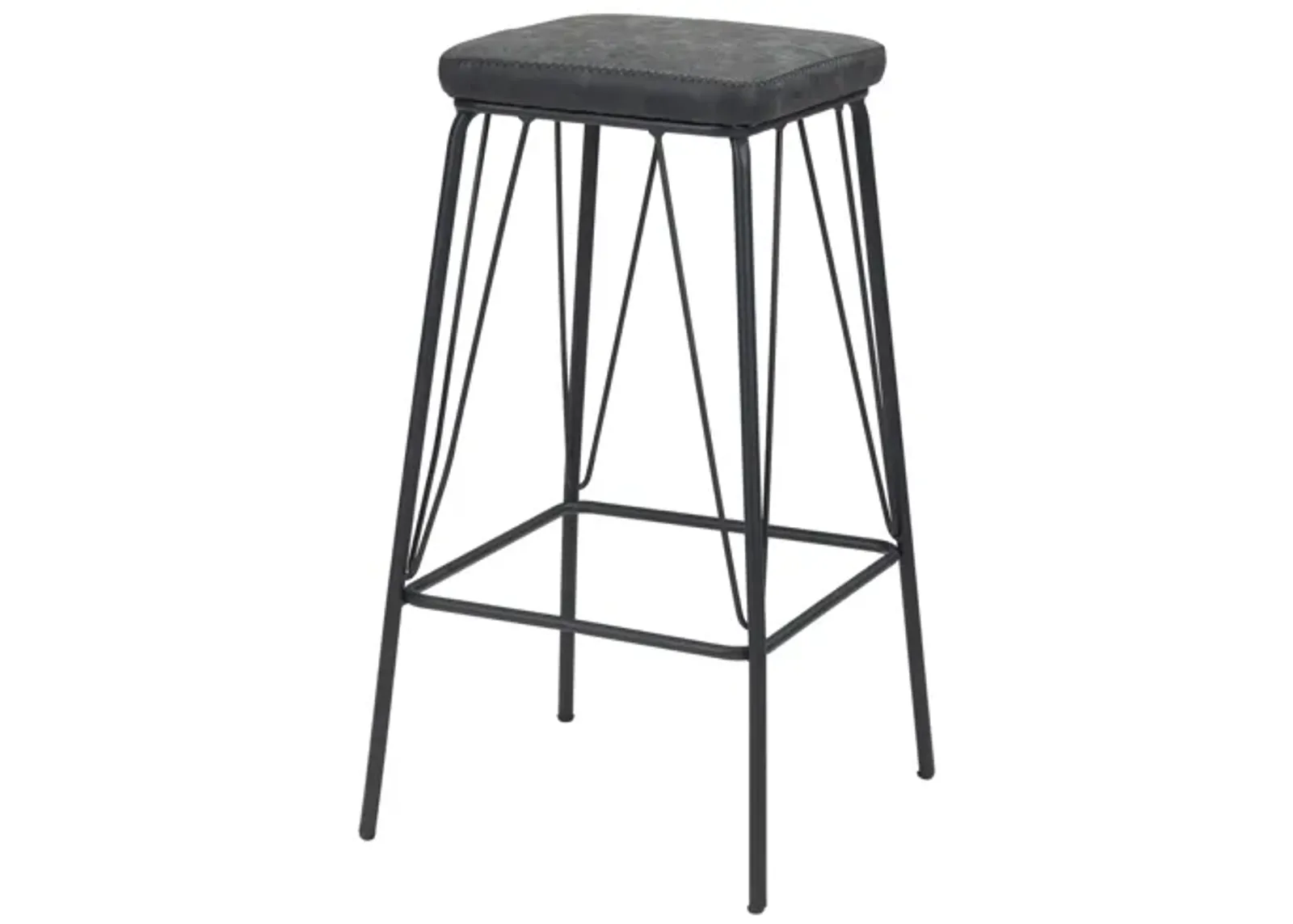 Samuel Barstool (Set of 2) Vintage Black