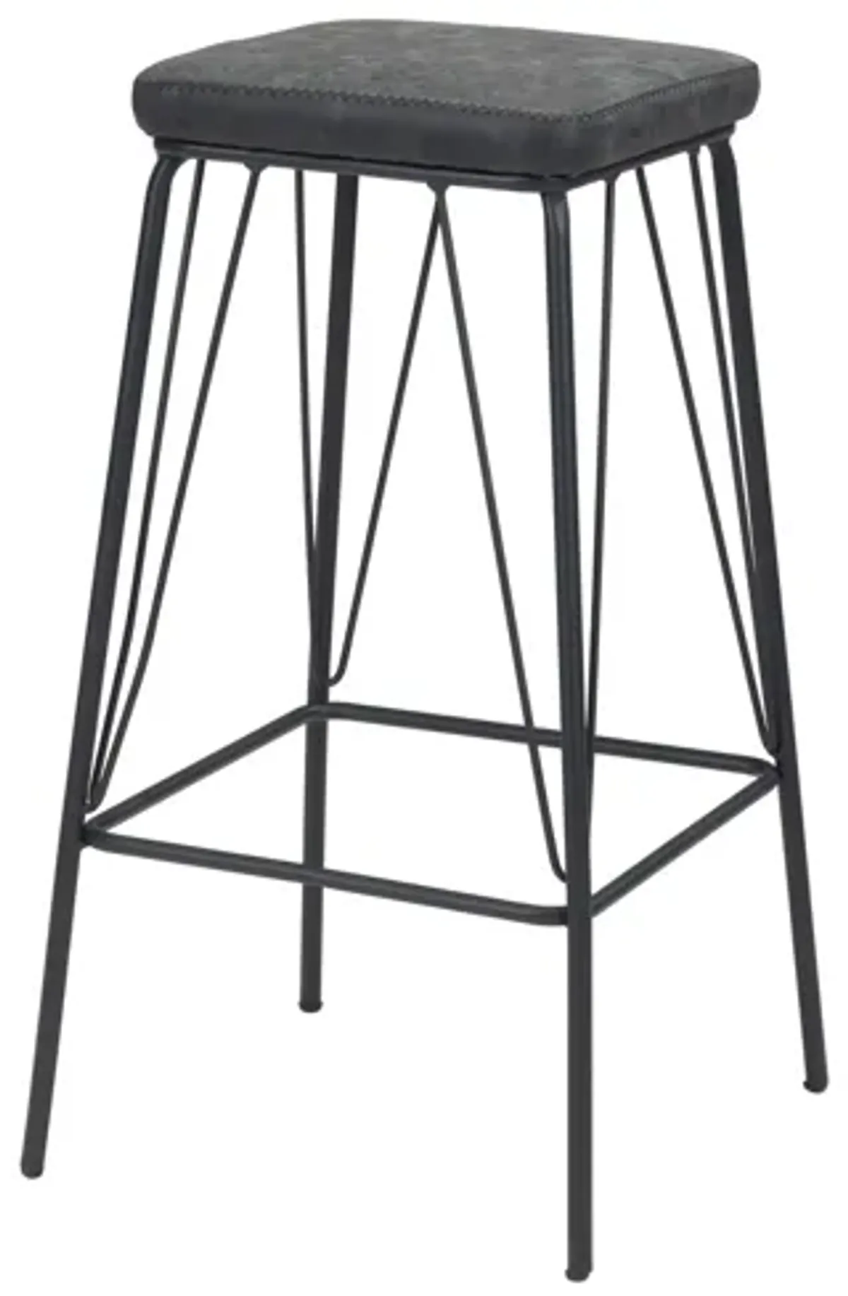 Samuel Barstool (Set of 2) Vintage Black