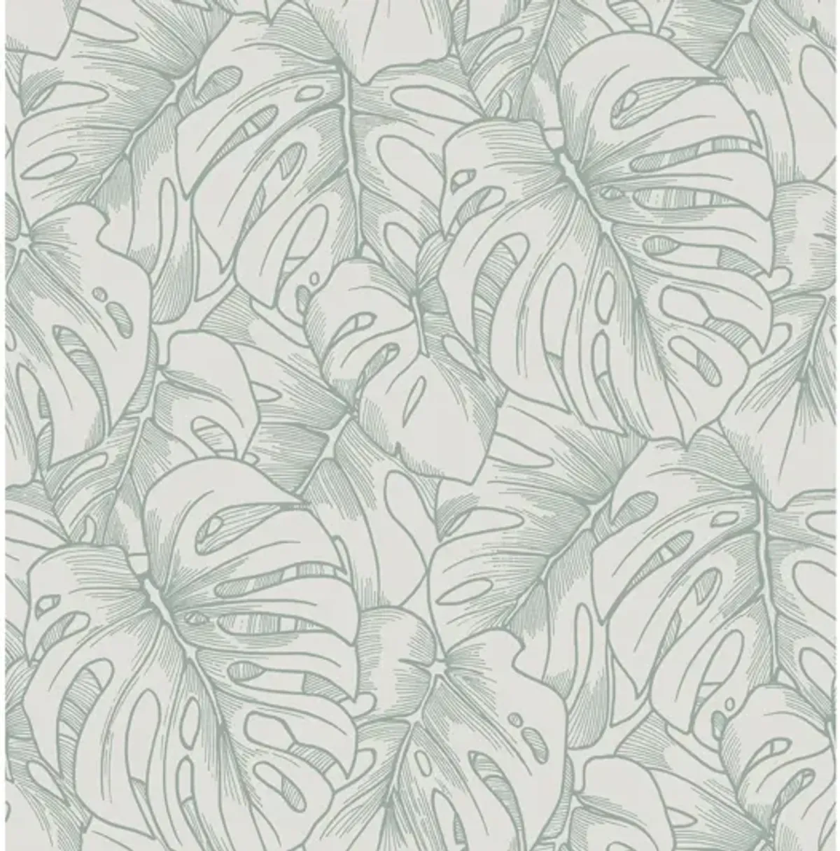Balboa Olive Botanical Wallpaper