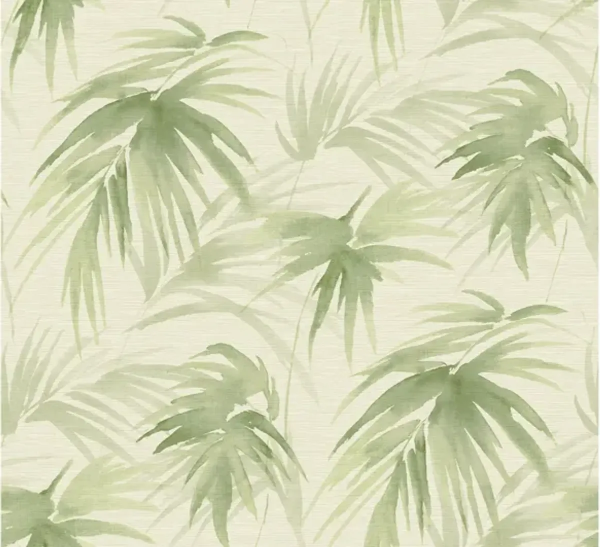 Darlana Green Grasscloth Wallpaper