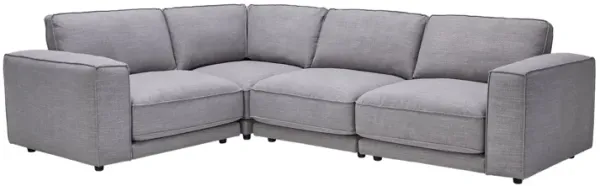 Nathan Grey 4-Piece Sectional with Crypton Home Fabric