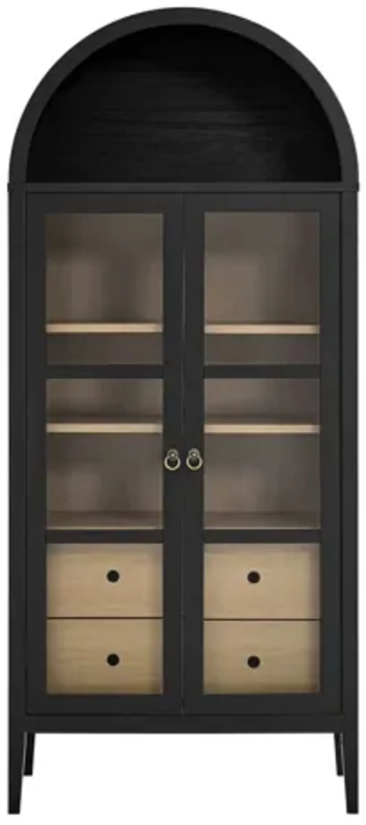 Nolan Tall Arched Storage Display Cabinet