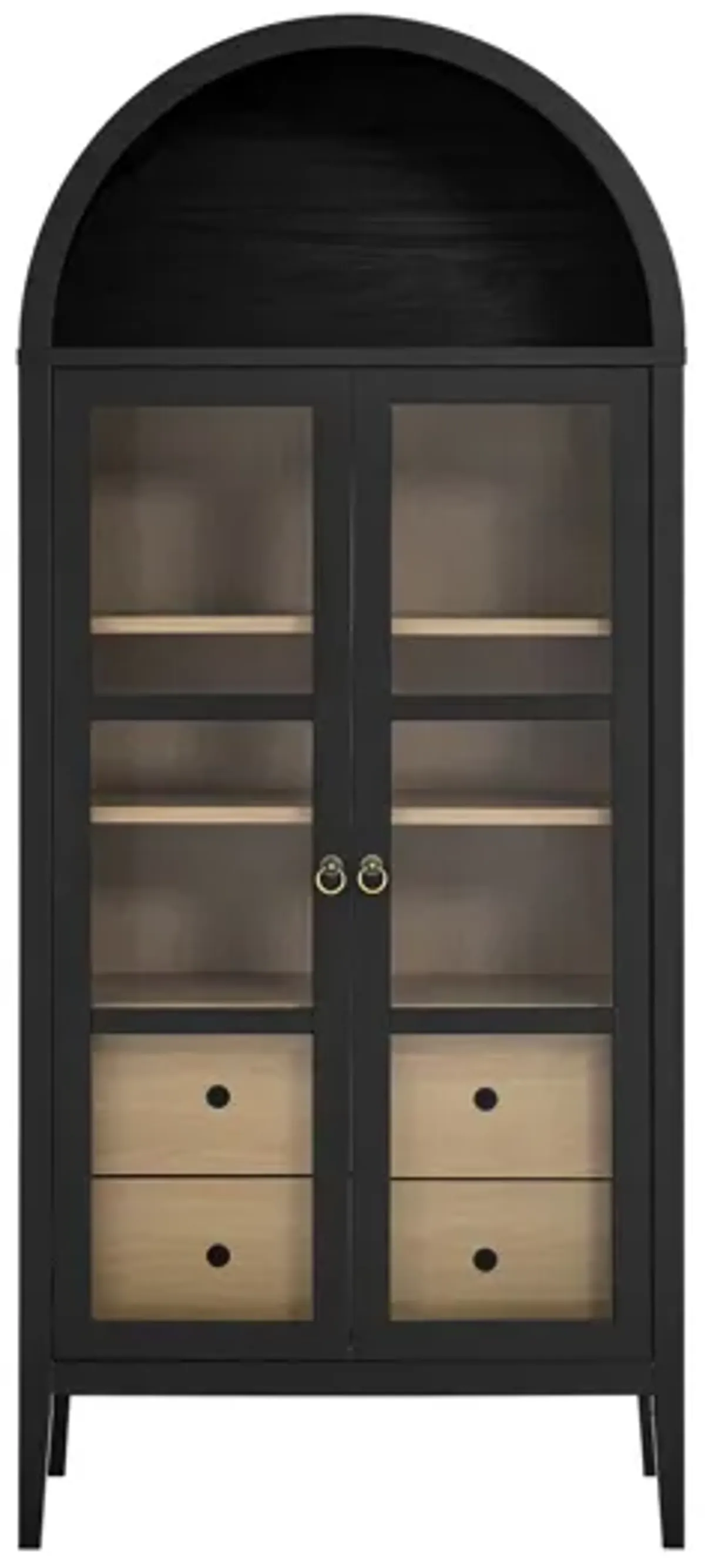 Nolan Tall Arched Storage Display Cabinet