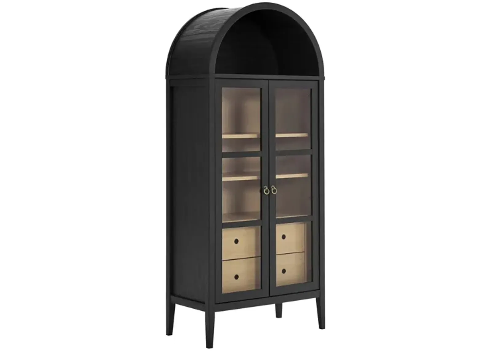 Nolan Tall Arched Storage Display Cabinet