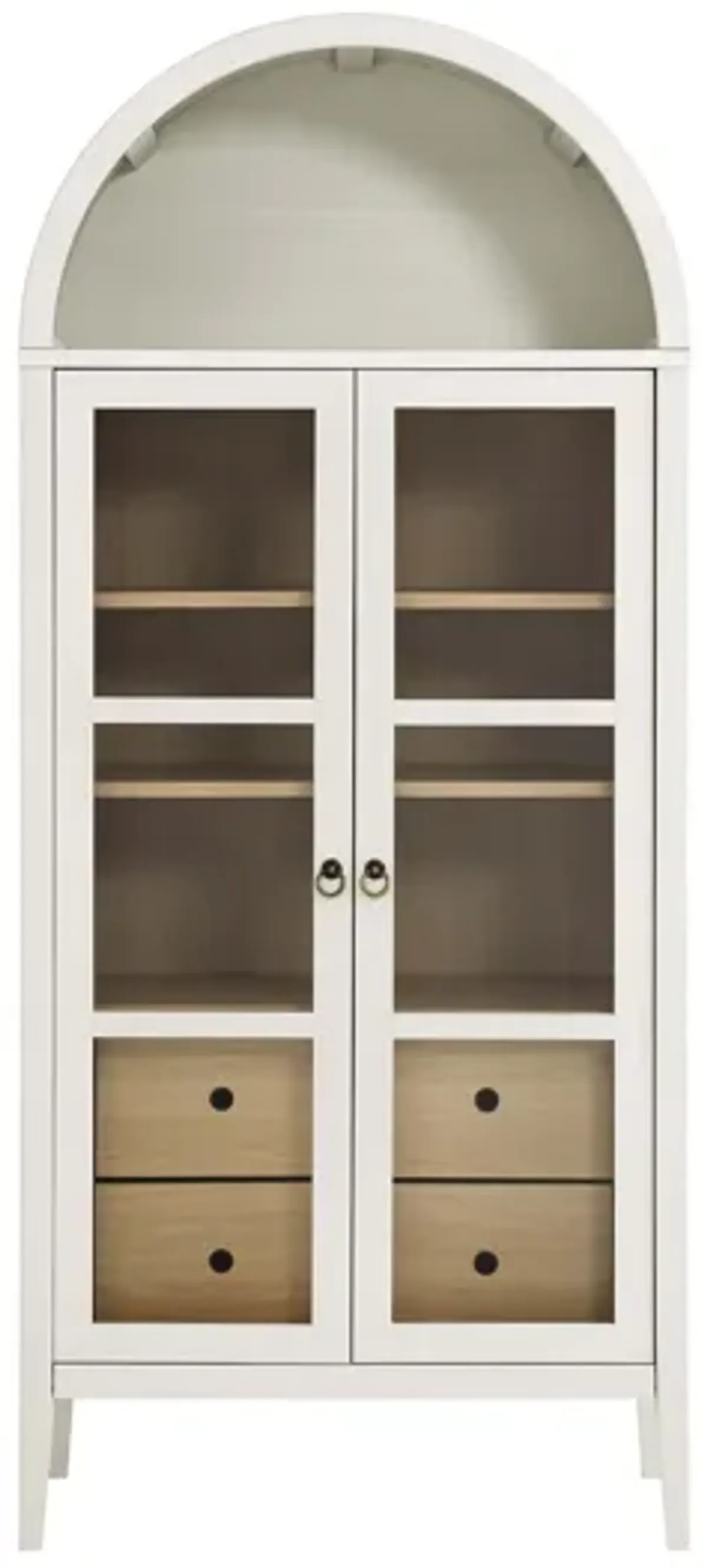 Nolan Tall Arched Storage Display Cabinet