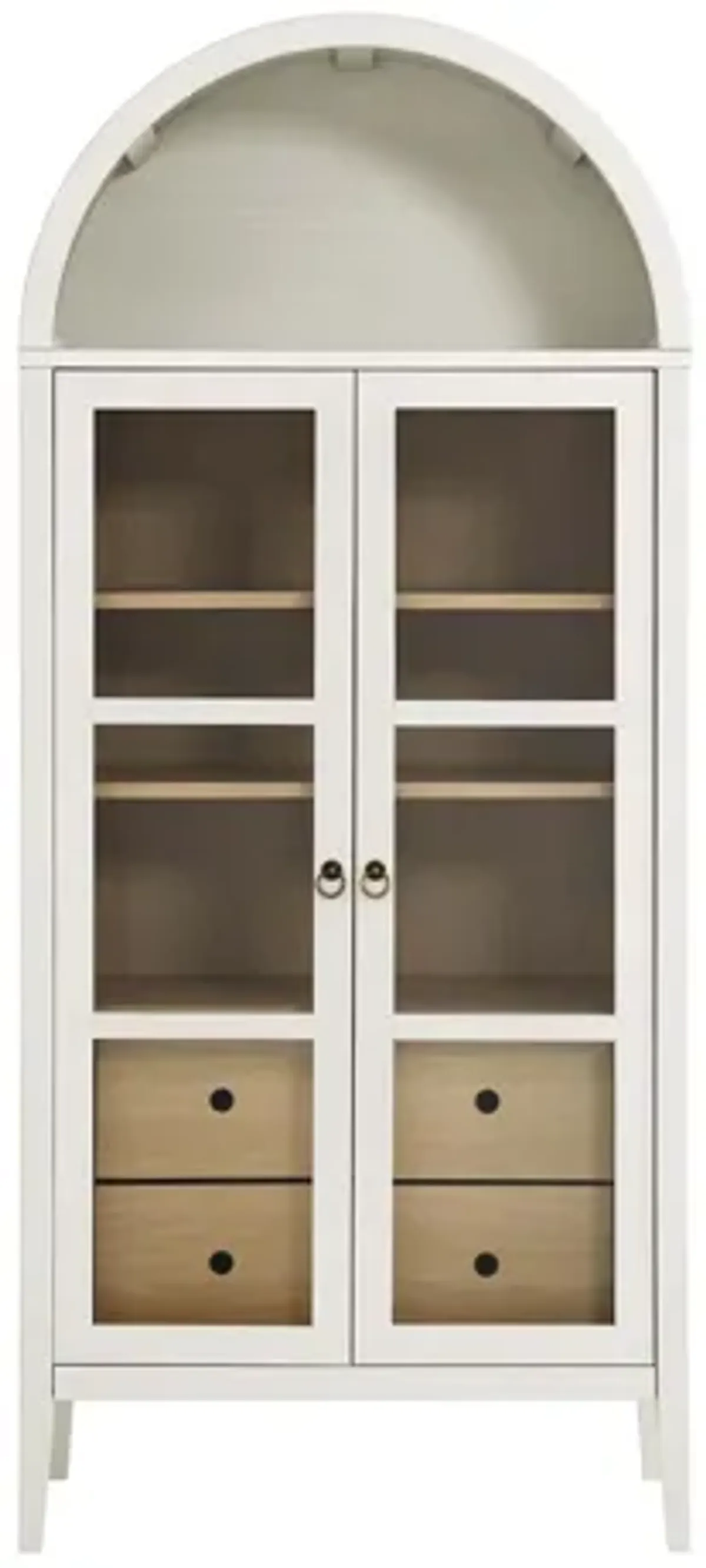 Nolan Tall Arched Storage Display Cabinet